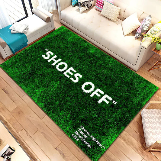 "shoes off" hypebeast rug