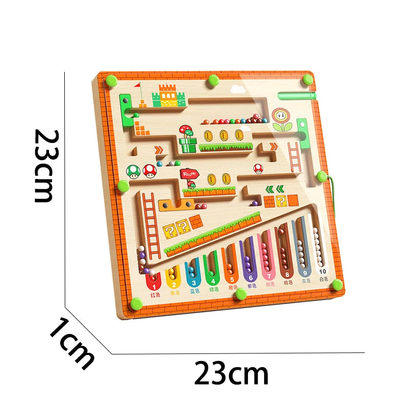 Mario themed children's magnetic toy