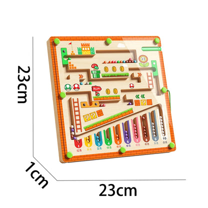 Mario themed children's magnetic toy
