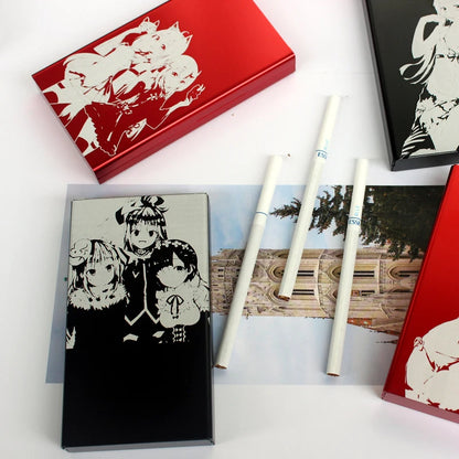 red gun metal anime cig box