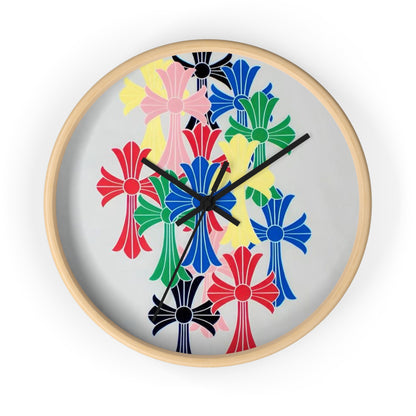 christ-cross y2k inspired wall clock