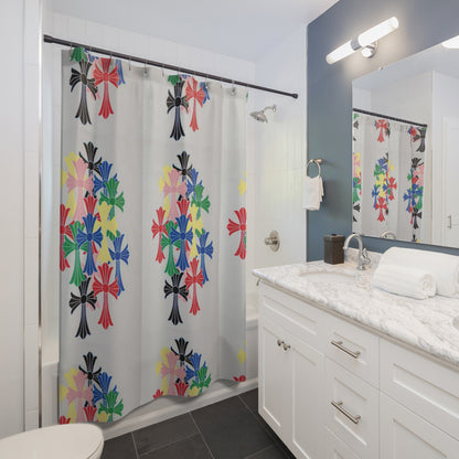 christ-cross y2k hypebeast shower curtain