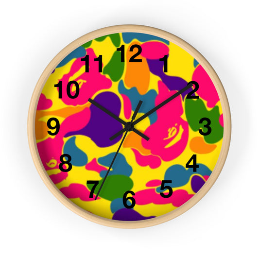 psychedelic APE hypebeast inspired wall clock