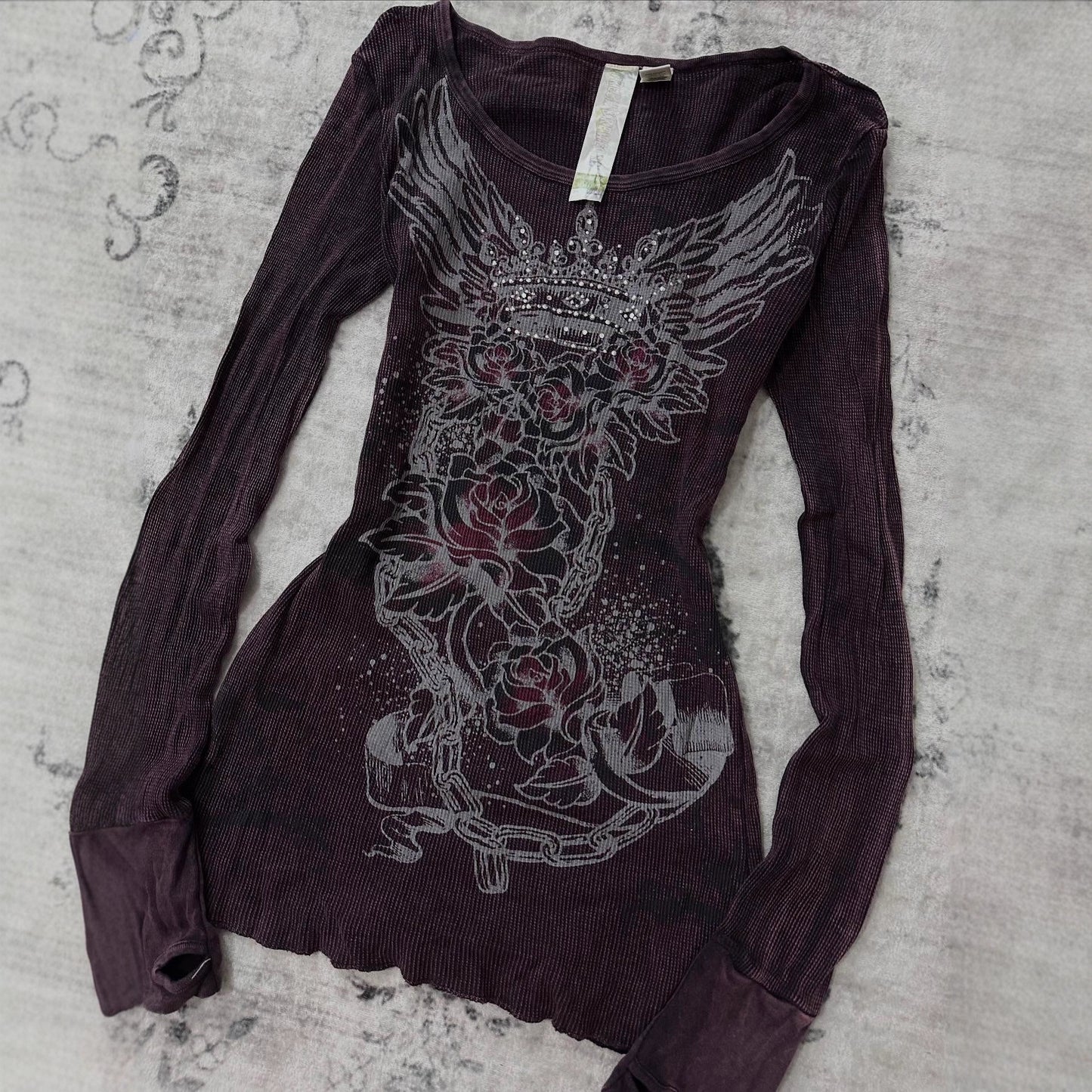 Gothic  Rhinestone T-Shirt