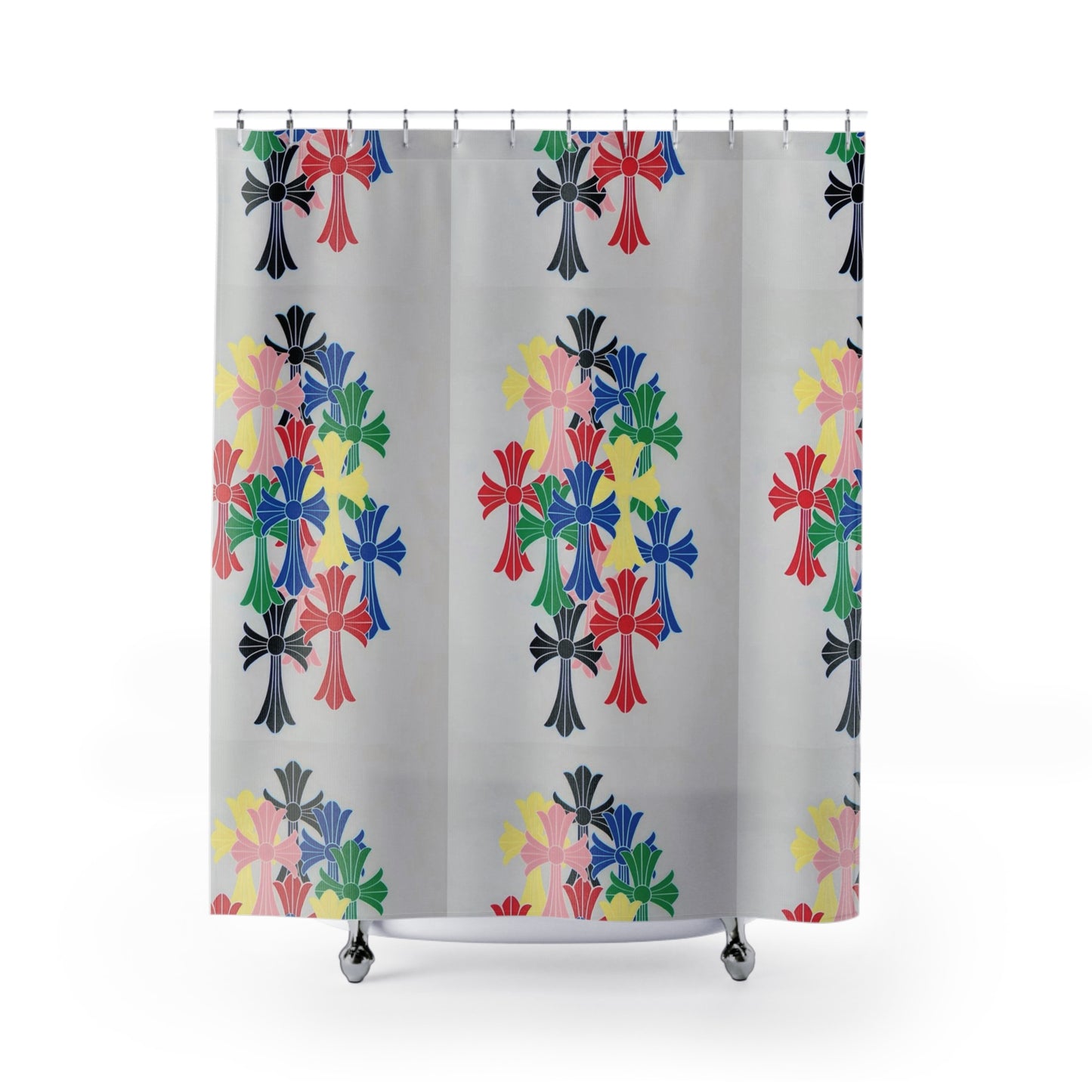christ-cross y2k hypebeast shower curtain