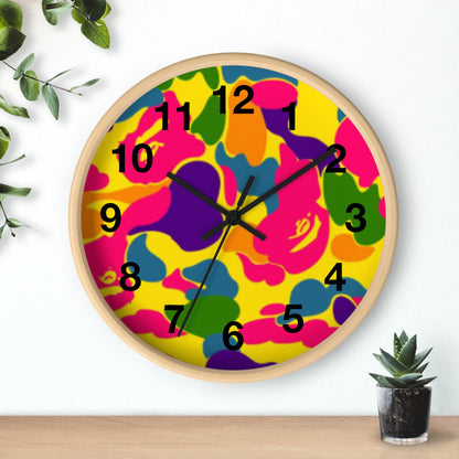psychedelic APE hypebeast inspired wall clock