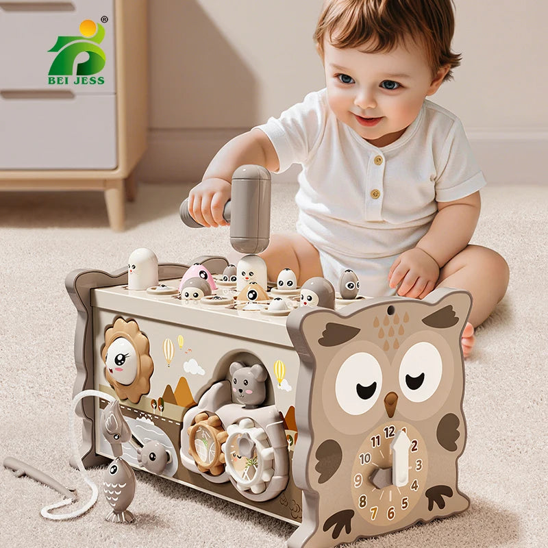 Fishing Owl Busy Board Mole Game Number Xylophone