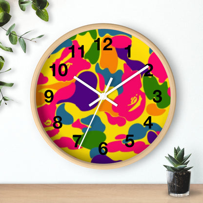 psychedelic APE hypebeast inspired wall clock
