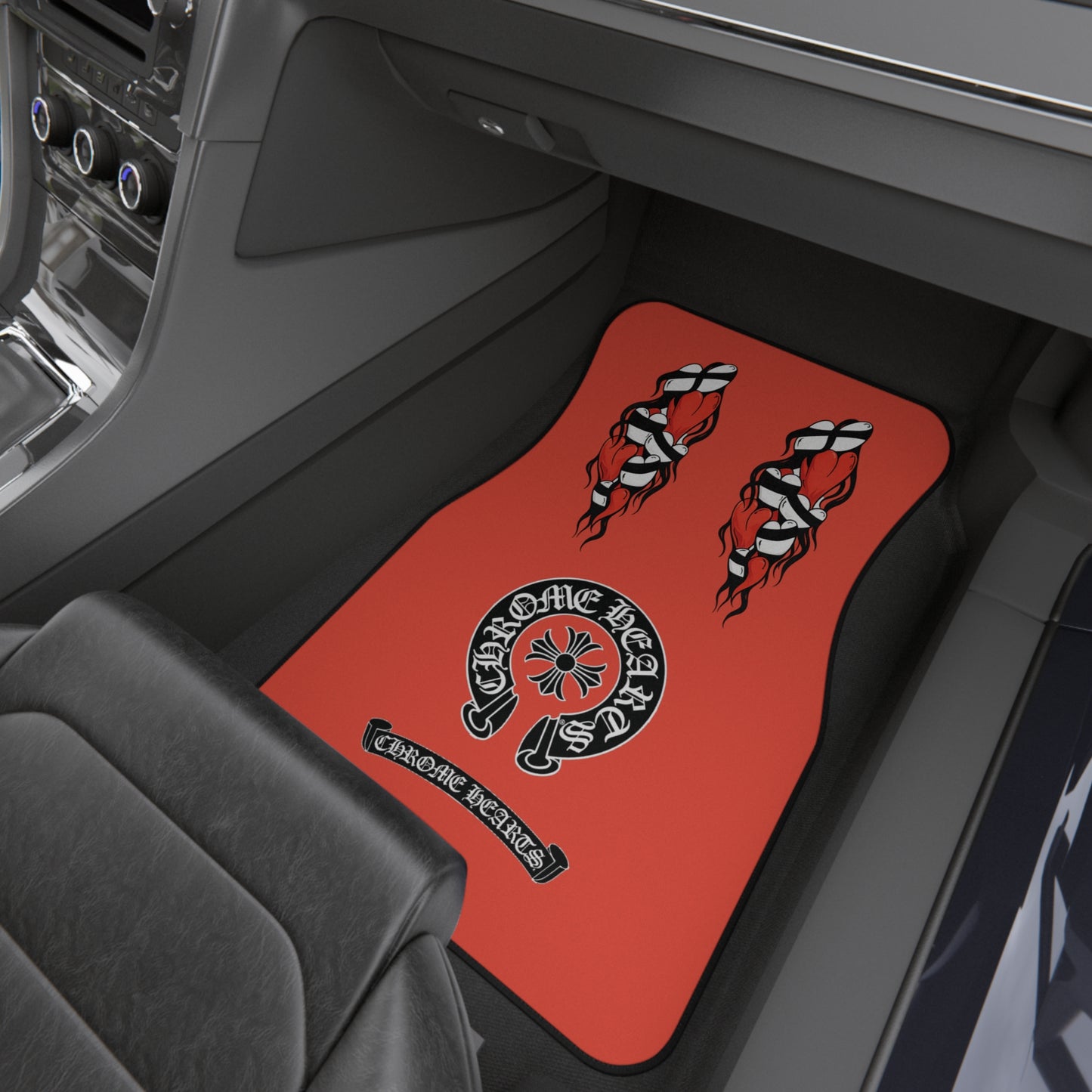 bhrome hearts car floor mats hypbeast designer inspired