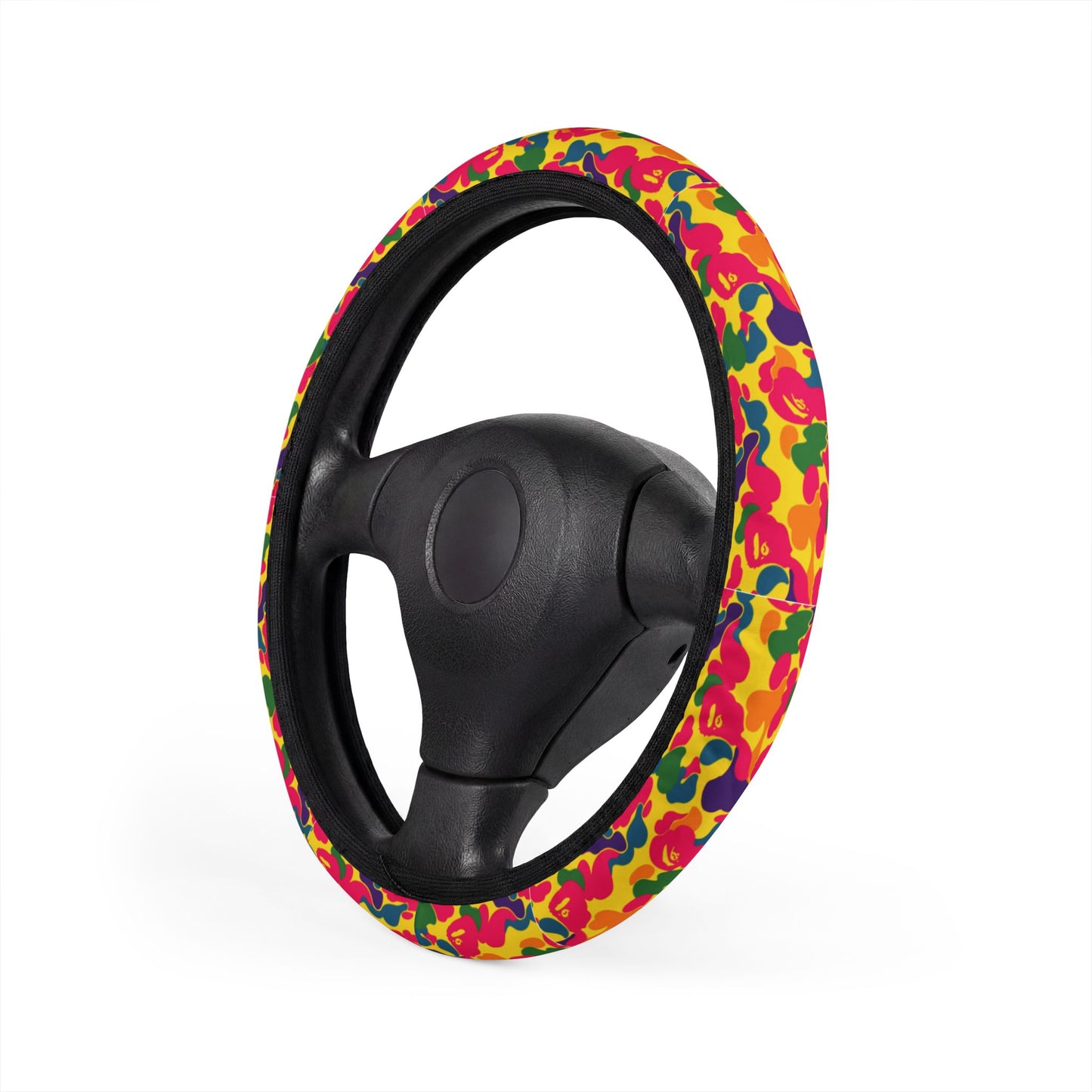 psychedelic APE  steering wheel cover