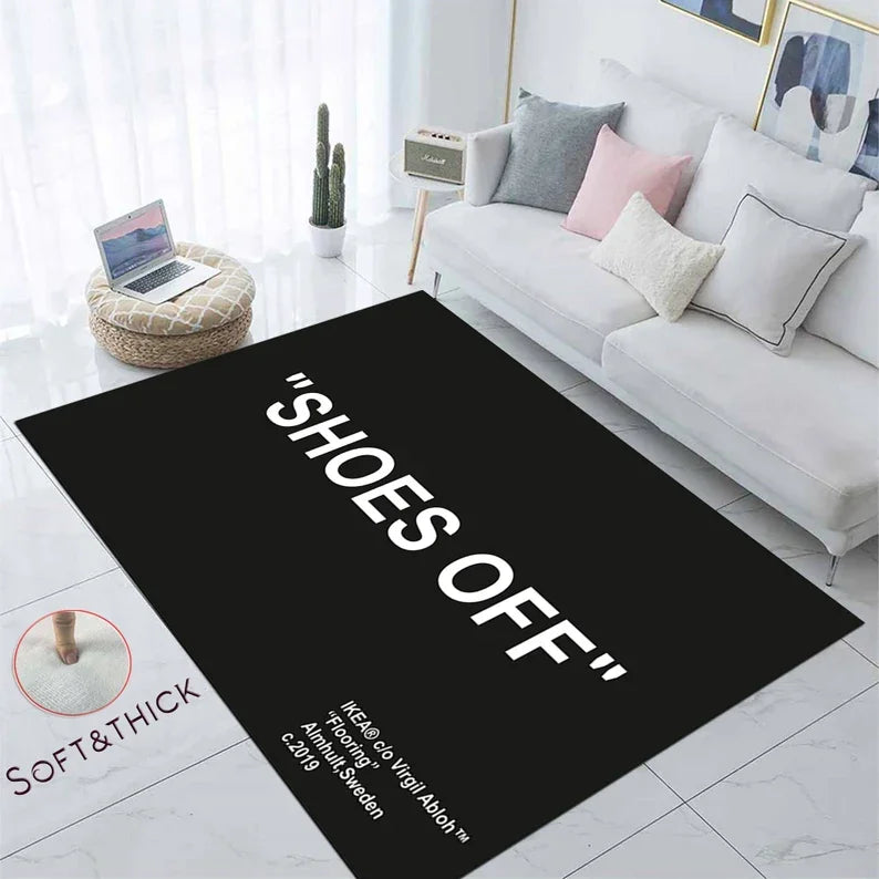 "shoes off" hypebeast rug
