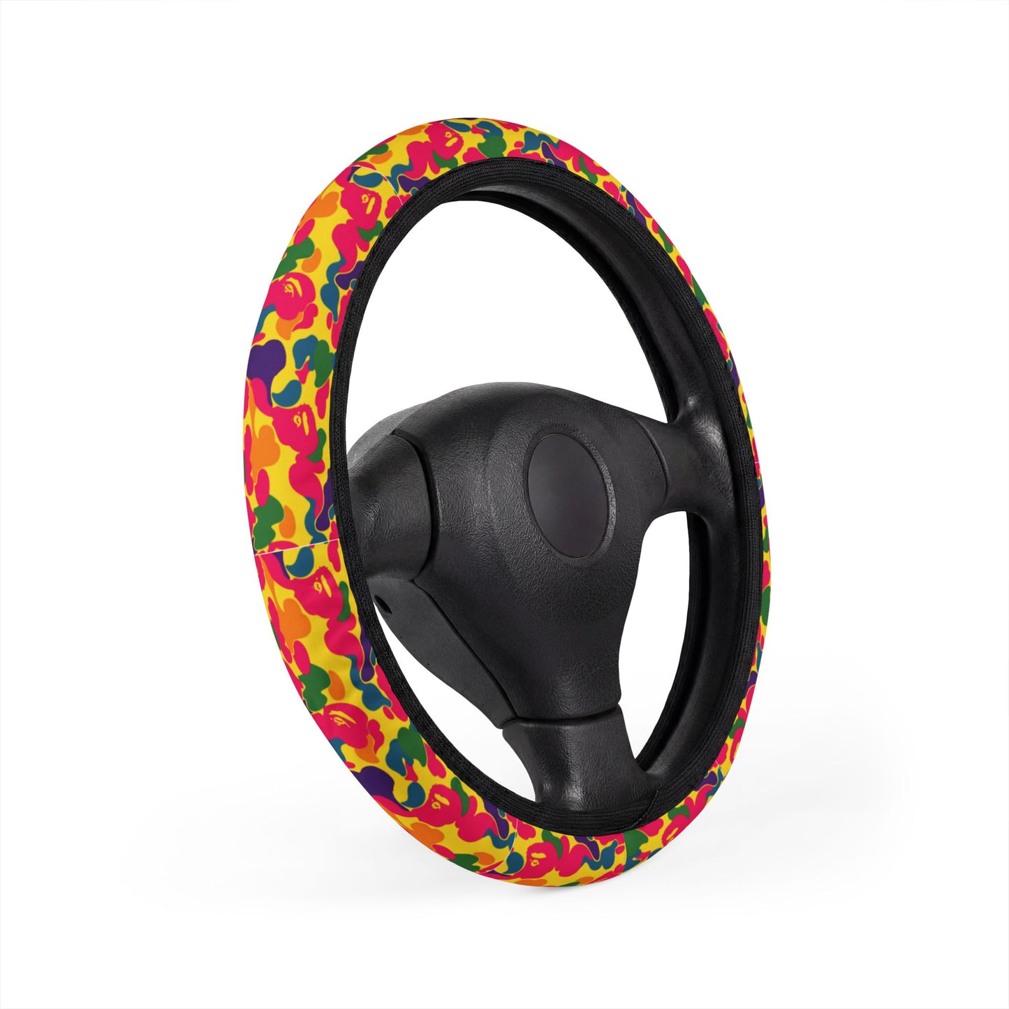 psychedelic APE  steering wheel cover