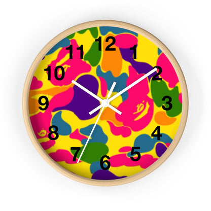 psychedelic APE hypebeast inspired wall clock