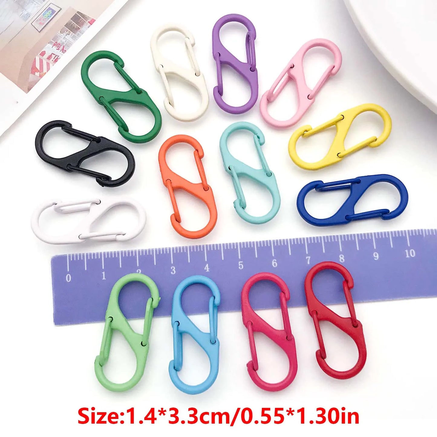 10 pcs rainbow hypebeast carabiner
