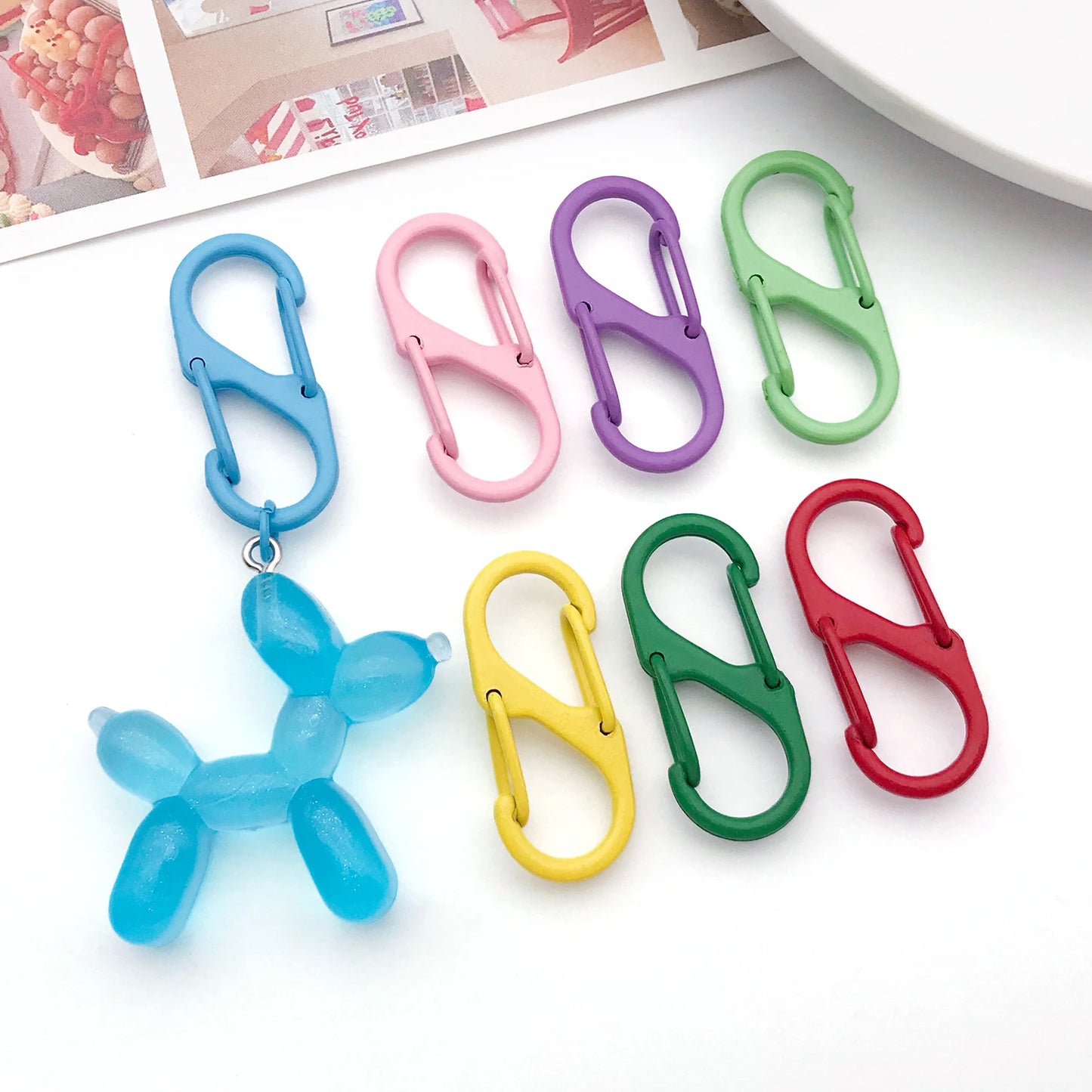 10 pcs rainbow hypebeast carabiner