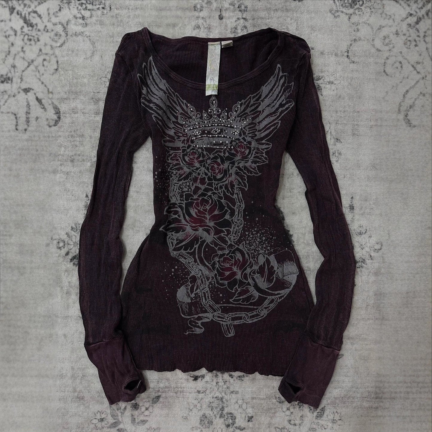 Gothic  Rhinestone T-Shirt