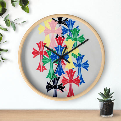 christ-cross y2k inspired wall clock