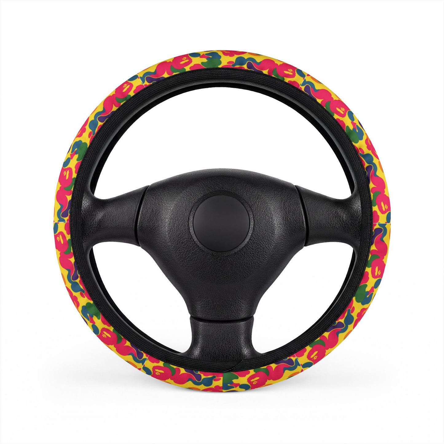 psychedelic APE  steering wheel cover