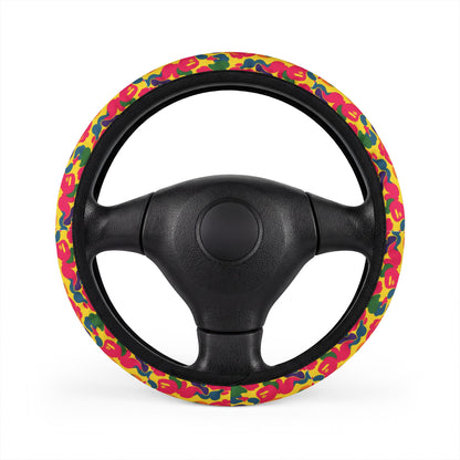psychedelic APE  steering wheel cover