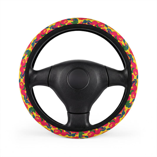 psychedelic APE  steering wheel cover