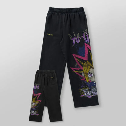 yu-gi-oh y2k baggy sweatpants