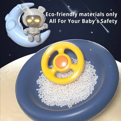 Racing Car Space Adventure Kids Racing Car Steering Wheel Toy with Sound & Music