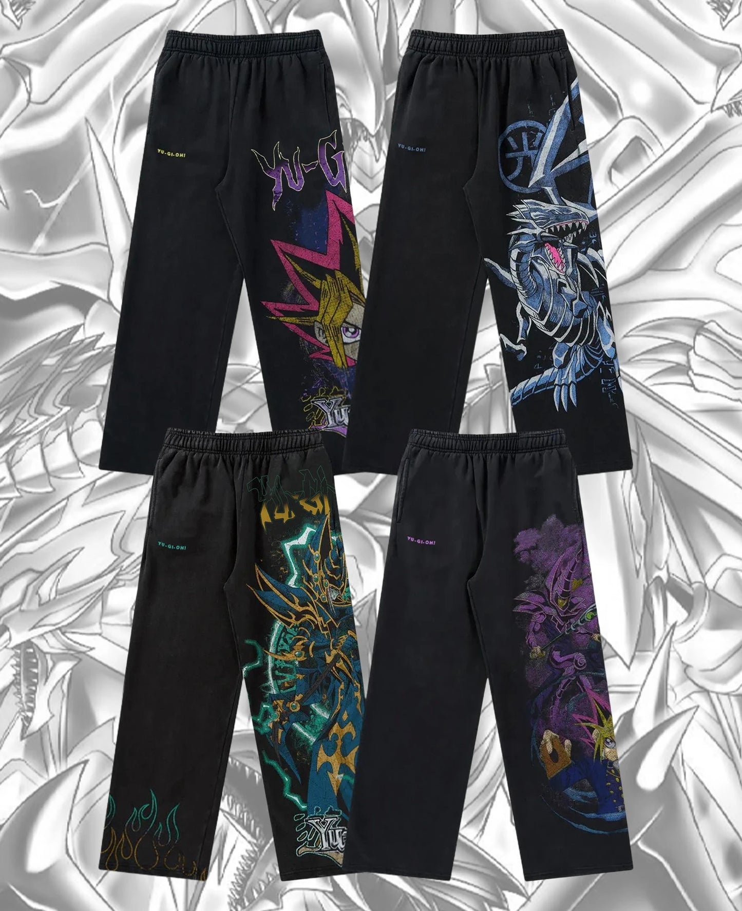 yu-gi-oh y2k baggy sweatpants