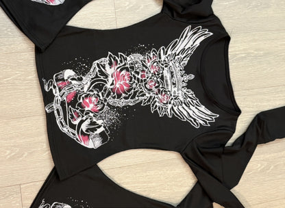 Gothic  Rhinestone T-Shirt
