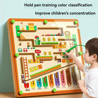 Mario themed children's magnetic toy