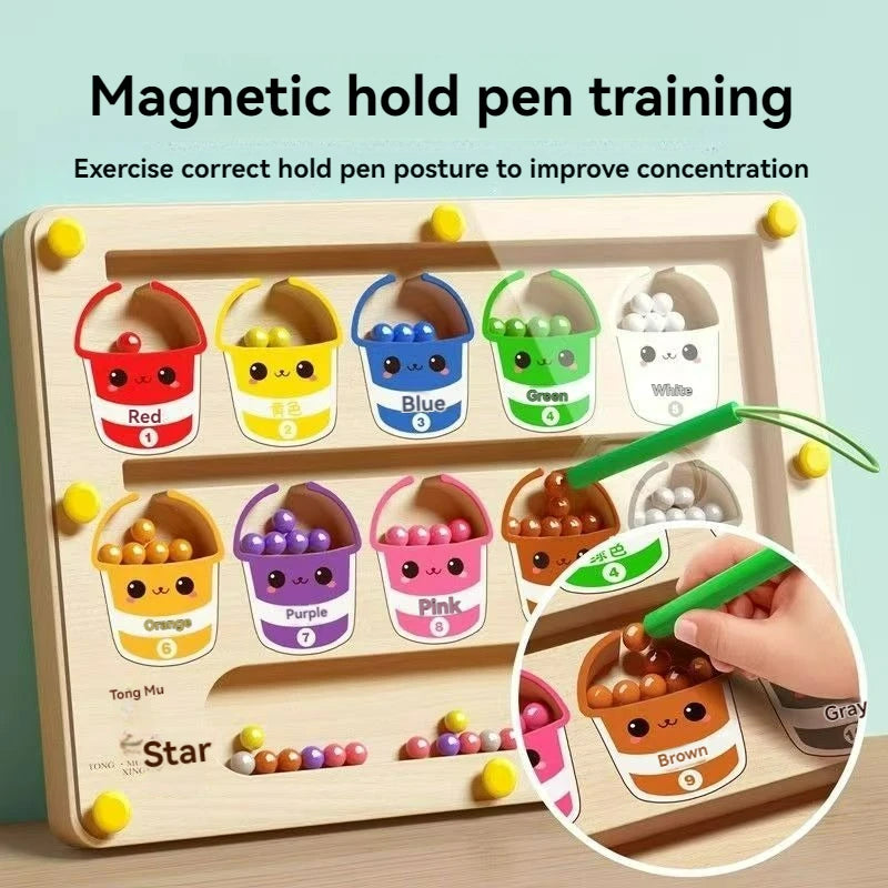 Mario themed children's magnetic toy